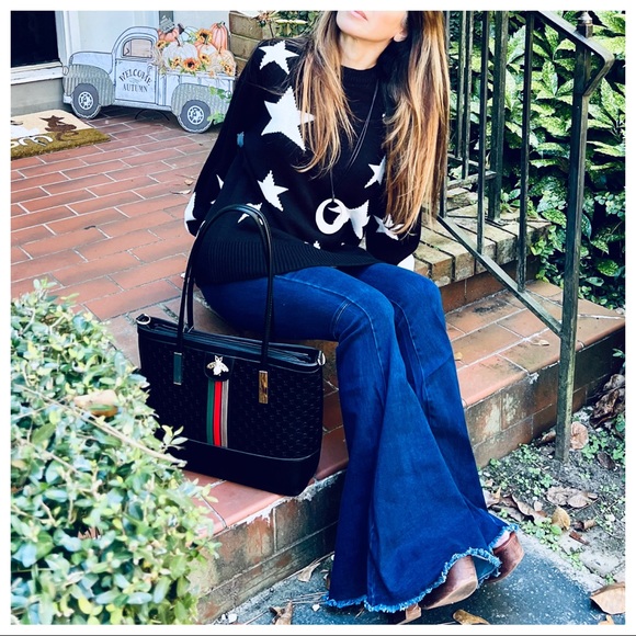 22 Frayed hem wide leg stretch bell flare jeans - Picture 2 of 10